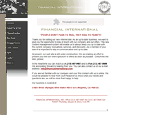 Tablet Screenshot of financialinternational.com